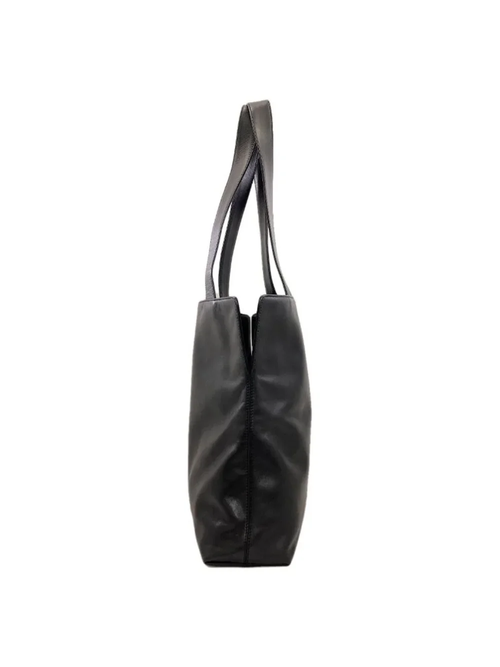 Chanel CC Logo Tote Bag Lambskin